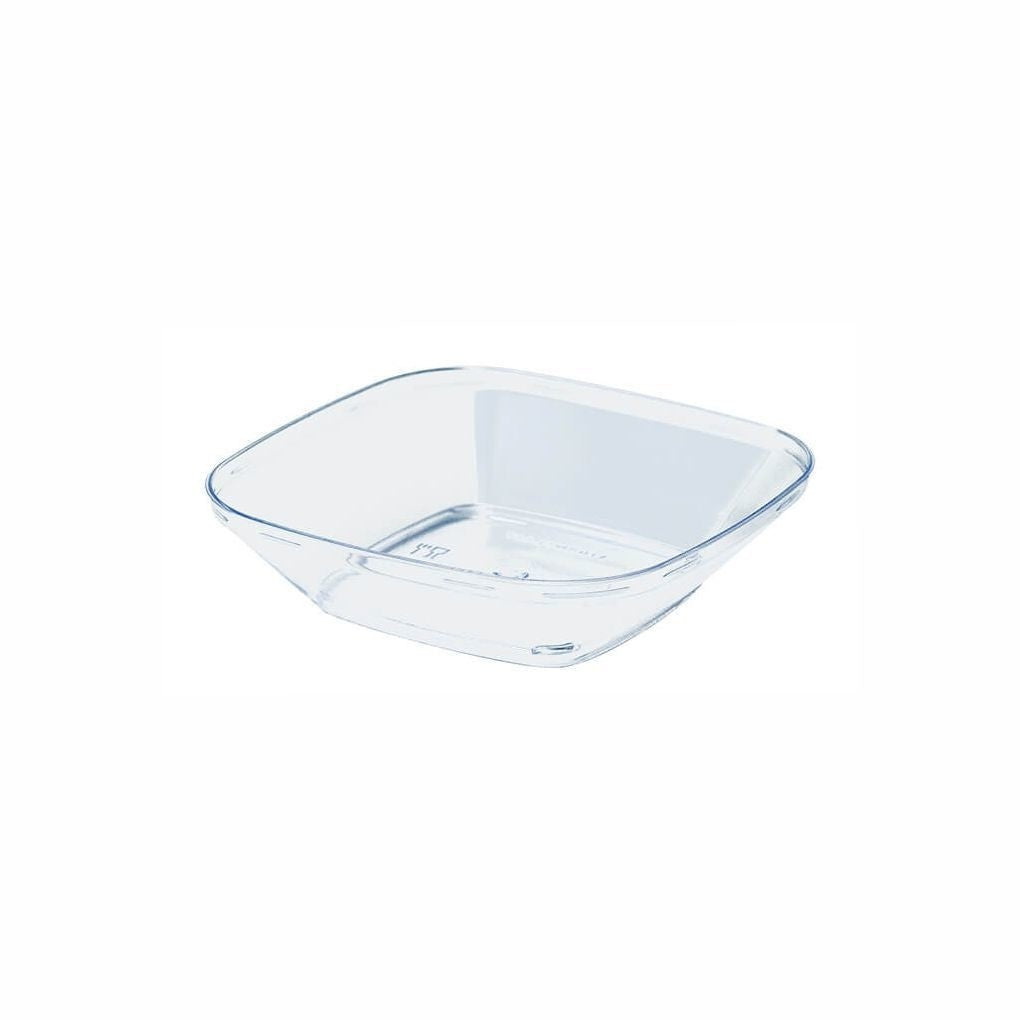 PRATO QUADRADO CRISTAL 08CM - MINI - CX C/14X10