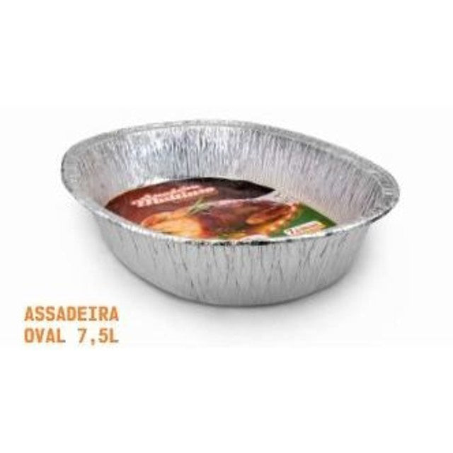 ASSADEIRA OVAL SEM TAMPA 7500ML - CX C/20