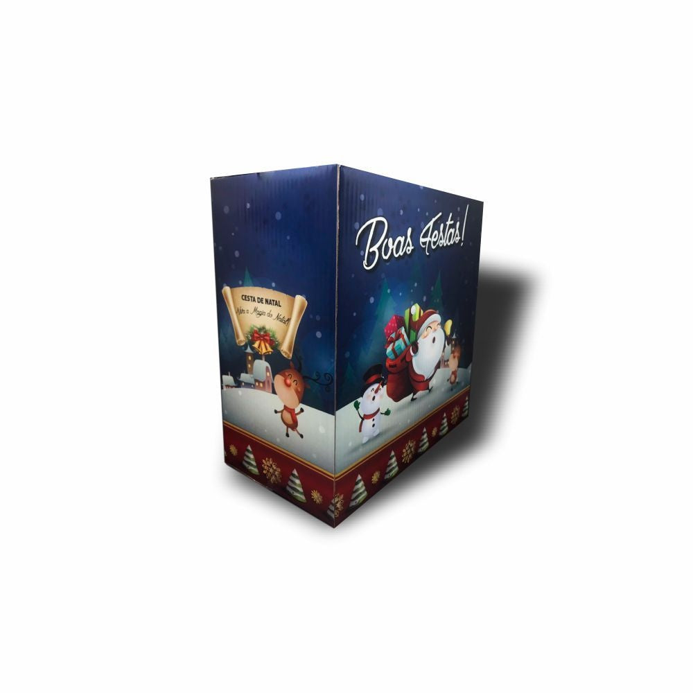 CESTA DE NATAL DUPLEX AZUL - P - PC C/10