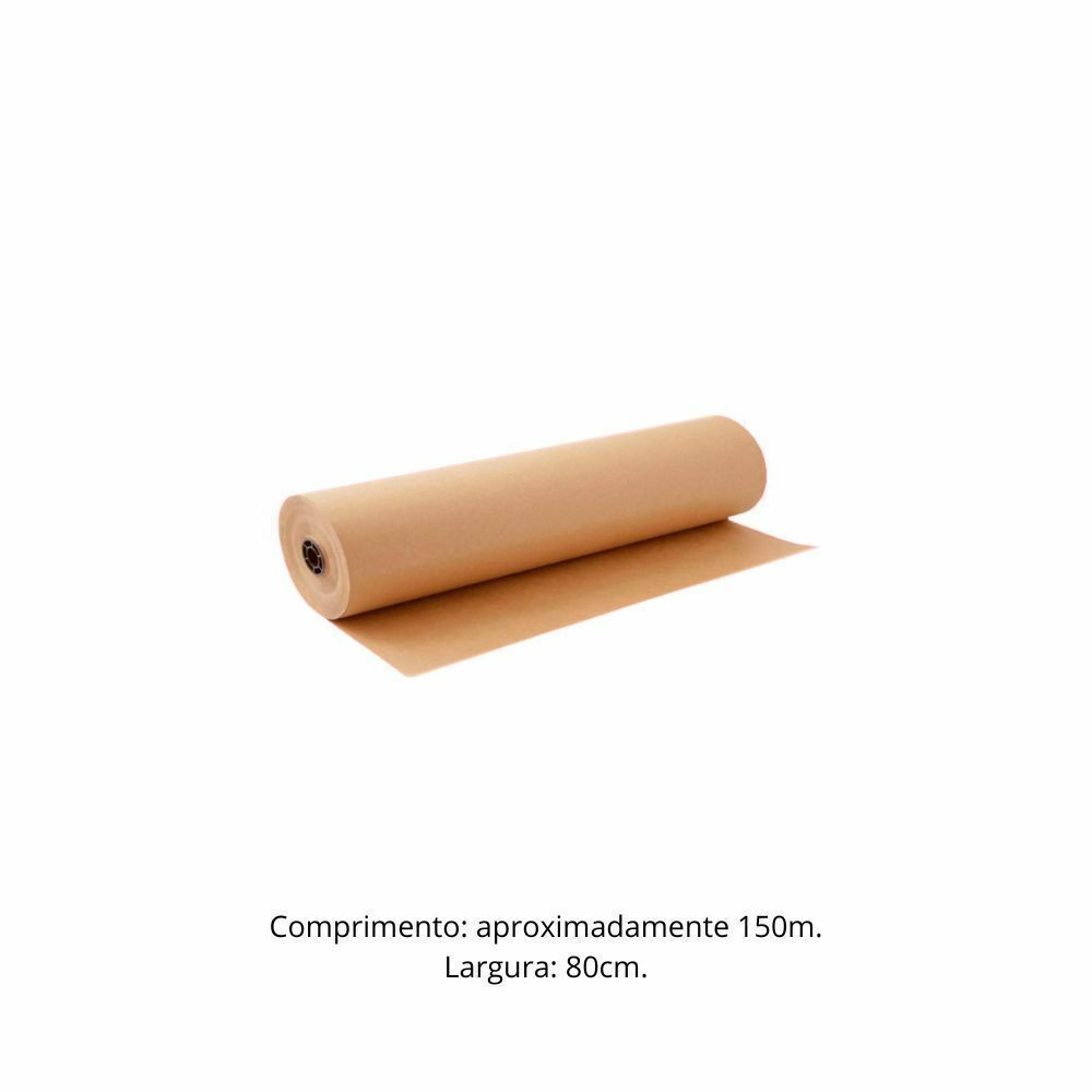 BOBINA DE PAPEL KRAFT LISA - 80CM - UN