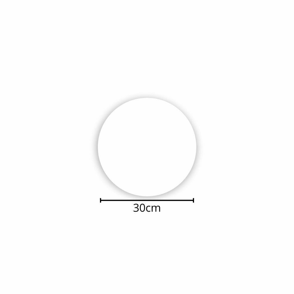 DISCO ISOPOR BRANCO 30CM - TDI-30 - FD C/2X200