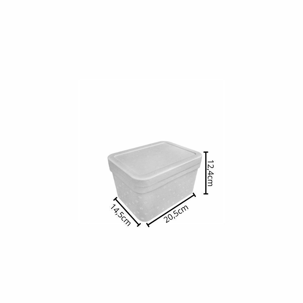 CAIXA DE ISOPOR P/ SORVETE 2L - FD C/48
