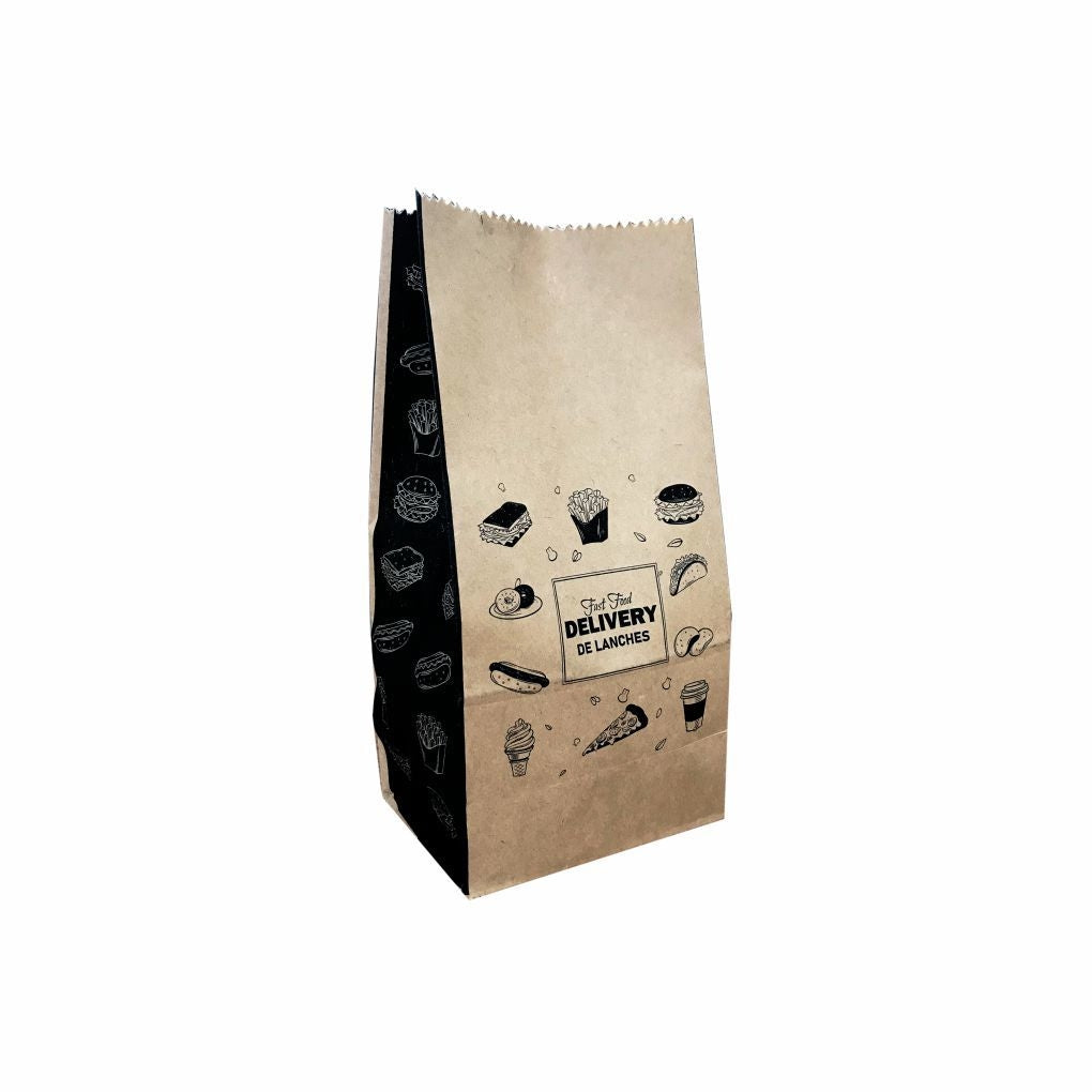 SACO PAPEL 7/5 KG KRAFT S.O.S. LANCHE - PC C/100