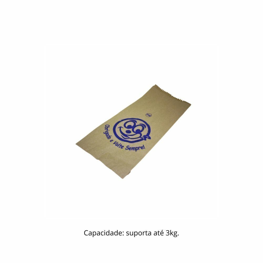 SACO PAPEL 03 KG MIX VOLTE SEMPRE - CX C/500