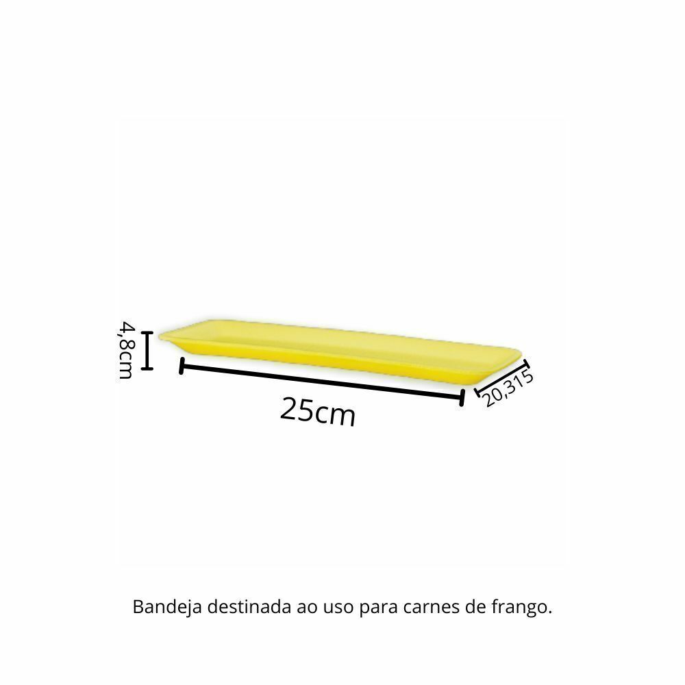 BANDEJA B6 RASA AMARELA - CR-006 - FD C/4X100
