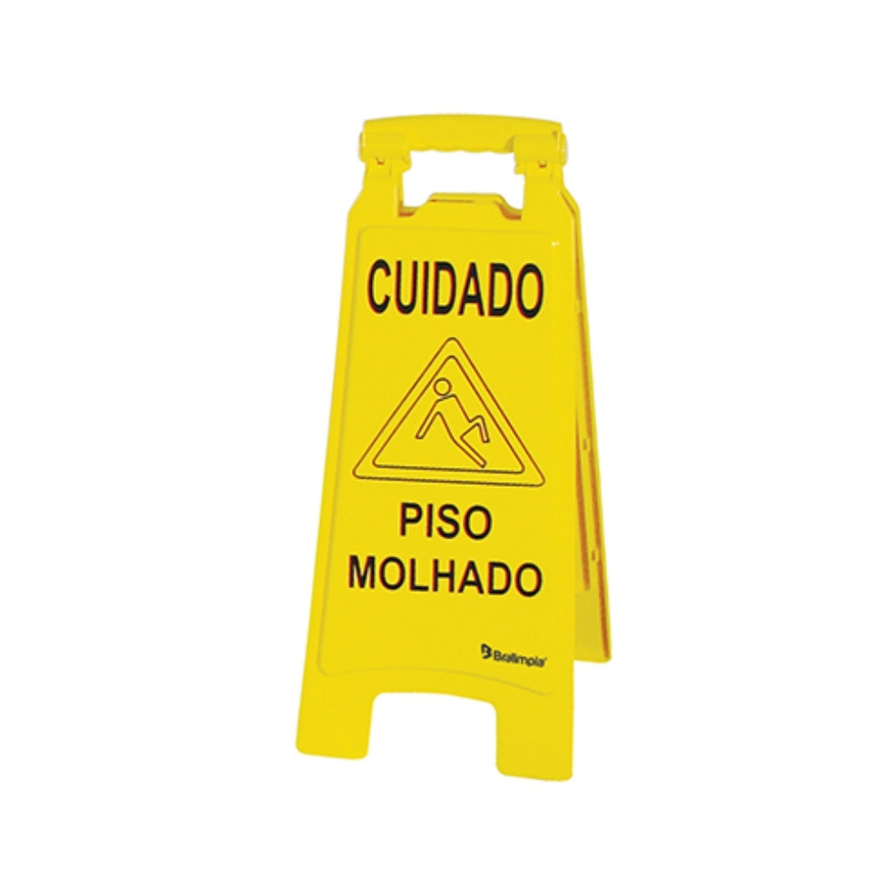 PLACA DE SINALIZACAO PISO MOLHADO - UN