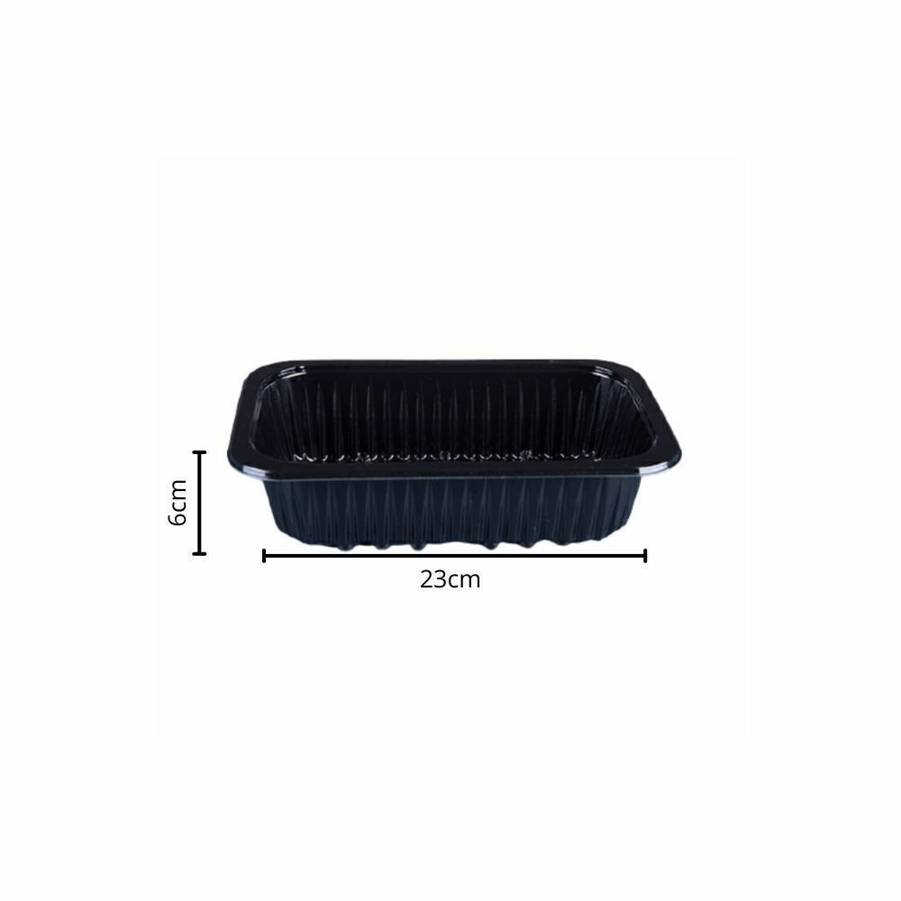 BANDEJA ALTA BARREIRA 23X15X55 PRETA - CX C/250