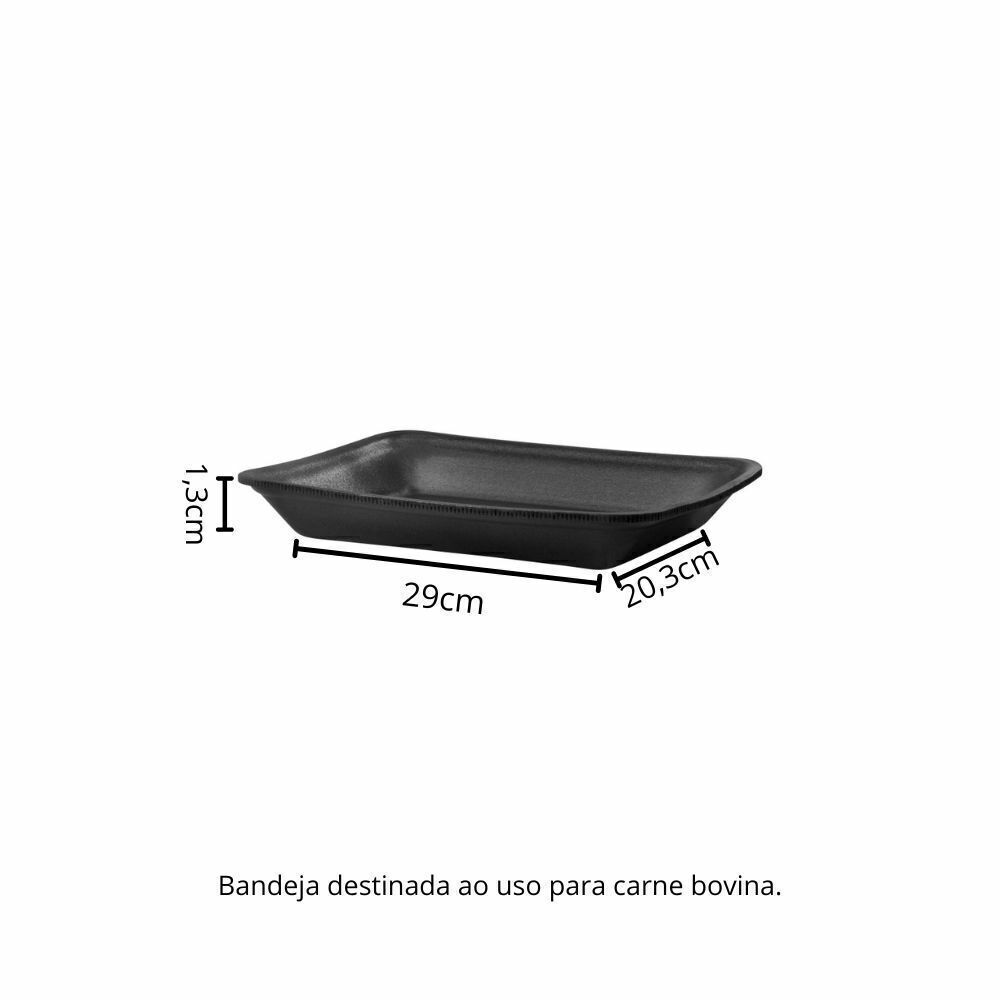 BANDEJA B5 RASA PRETA - CR-005 - FD C/2X100