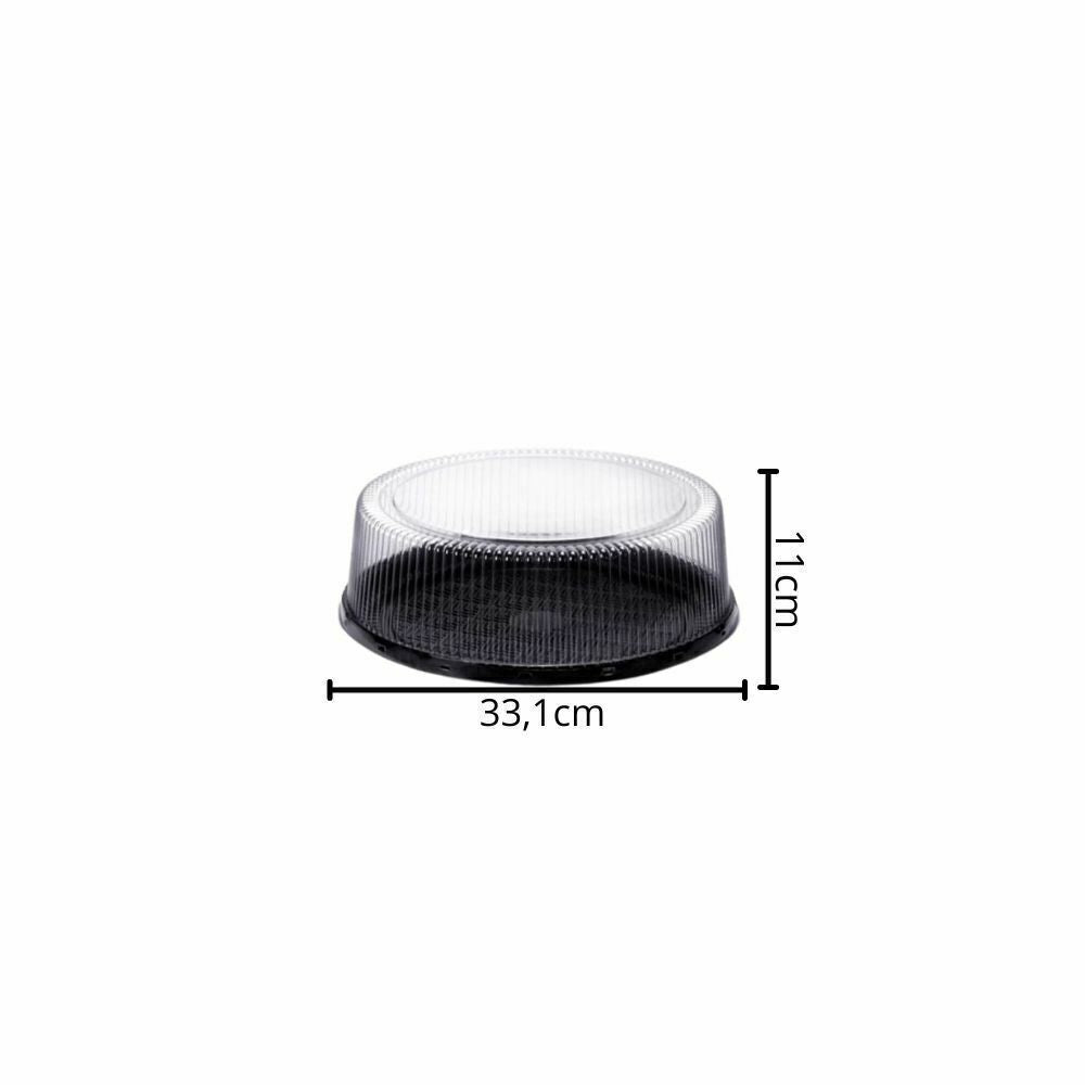 EMBALAGEM PET TORTA GRANDE PT - P 60M - CX C/50
