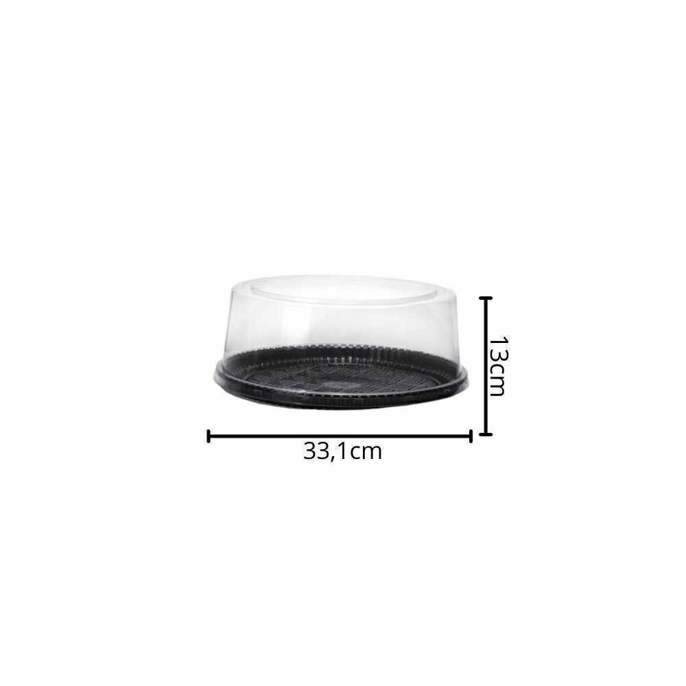 EMBALAGEM PET TORTA GRANDE PT - P 60A - CX C/50