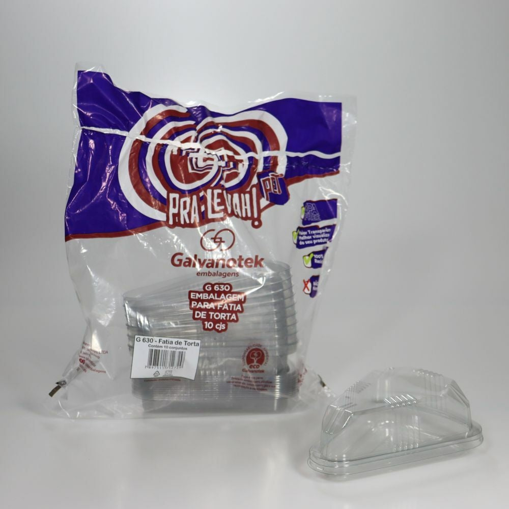 EMBALAGEM PET FATIA TORTA CR - G 630SF - CX C/28X10
