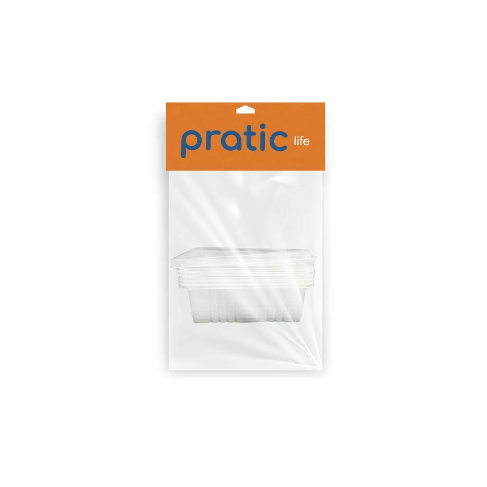 POTE 500ML C/TAMPA CRISTAL PP- PL 306 SF - PC C/5