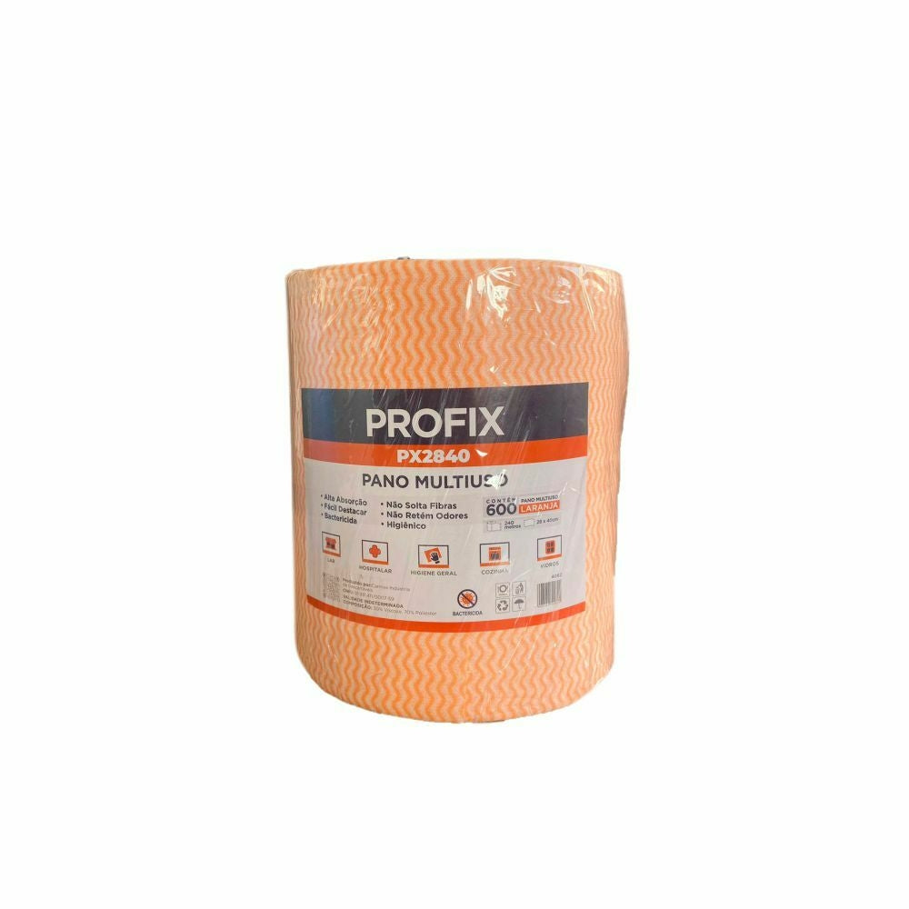 PANO MULTIUSO 35G LARANJA 28CM - RL C/600