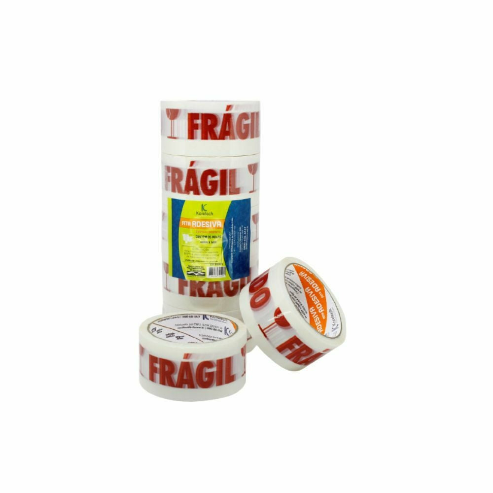 FITA ADESIVA BR IMPRESSA 48X50 CUIDADO F - PC C/5