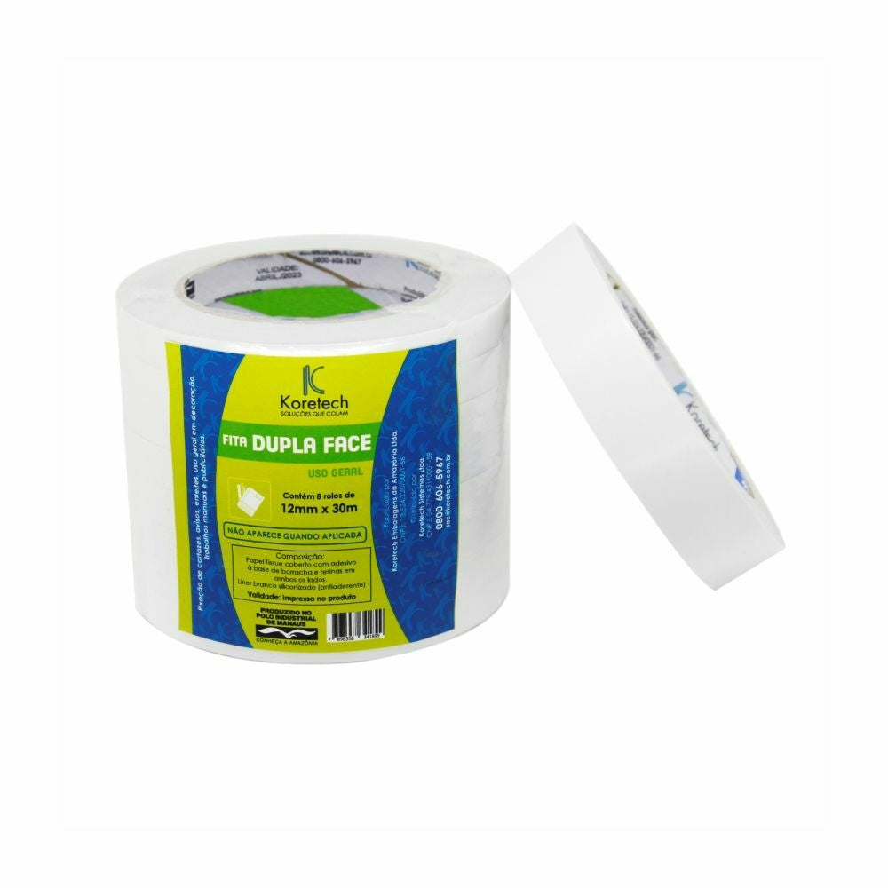 FITA DUPLA FACE TRADICIONAL 12MMX30M - PC C/8
