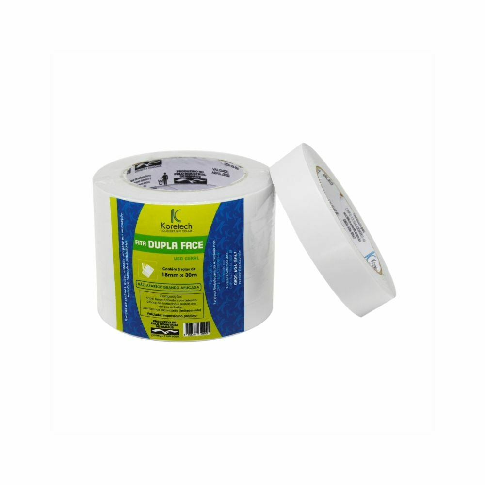 FITA DUPLA FACE TRADICIONAL 18MMX30M - PC C/5