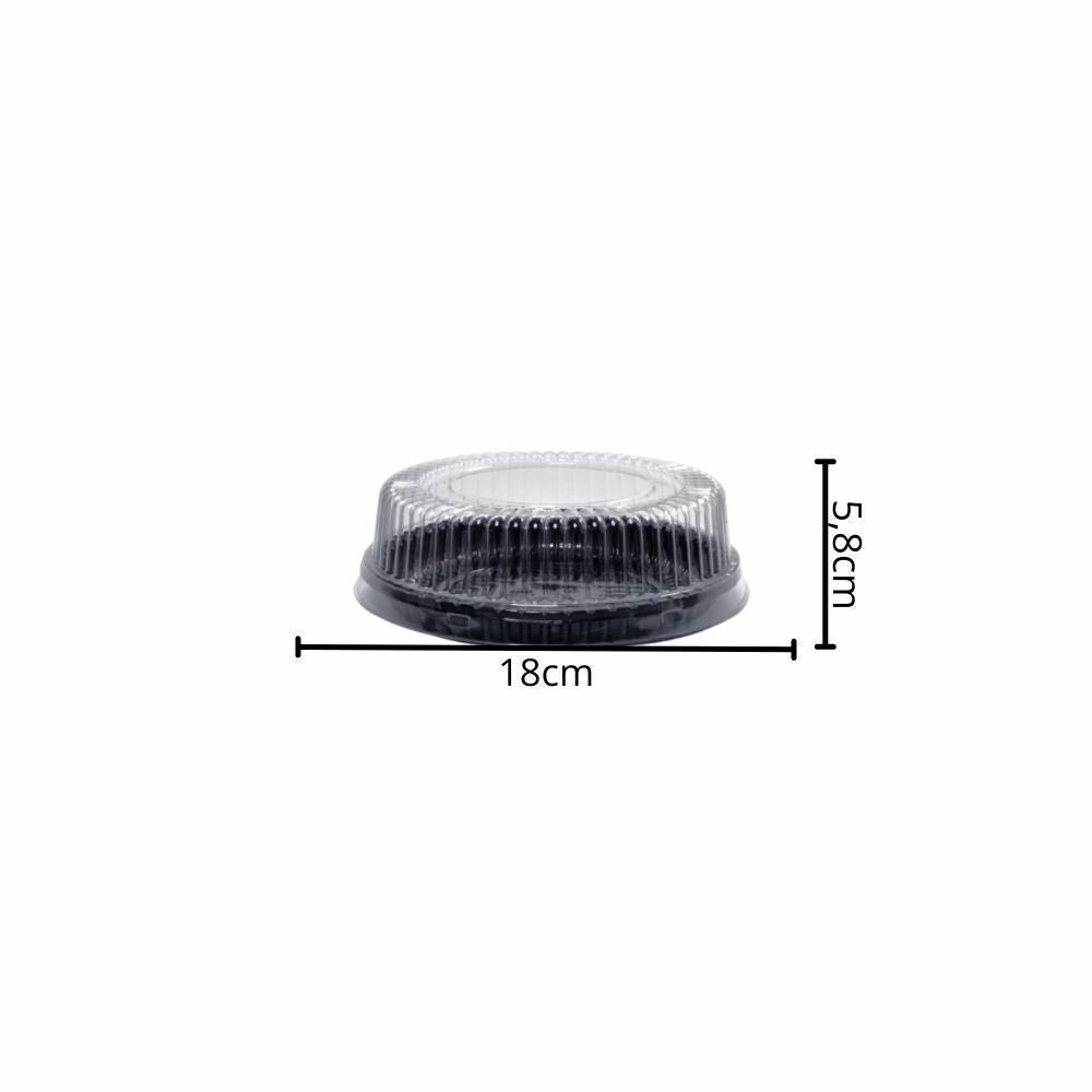 EMBALAGEM PET TORTA MINI PT - P 35B - CX C/100