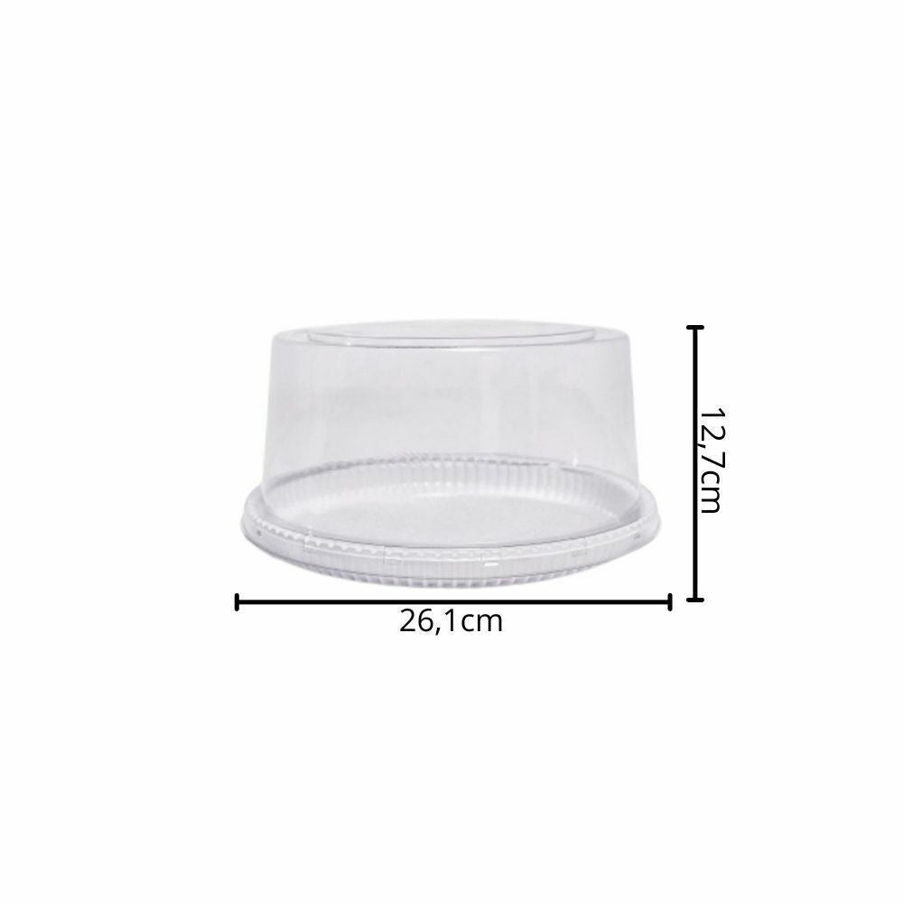 EMBALAGEM PET TORTA MEDIA PT - P 56AP - CX C/50