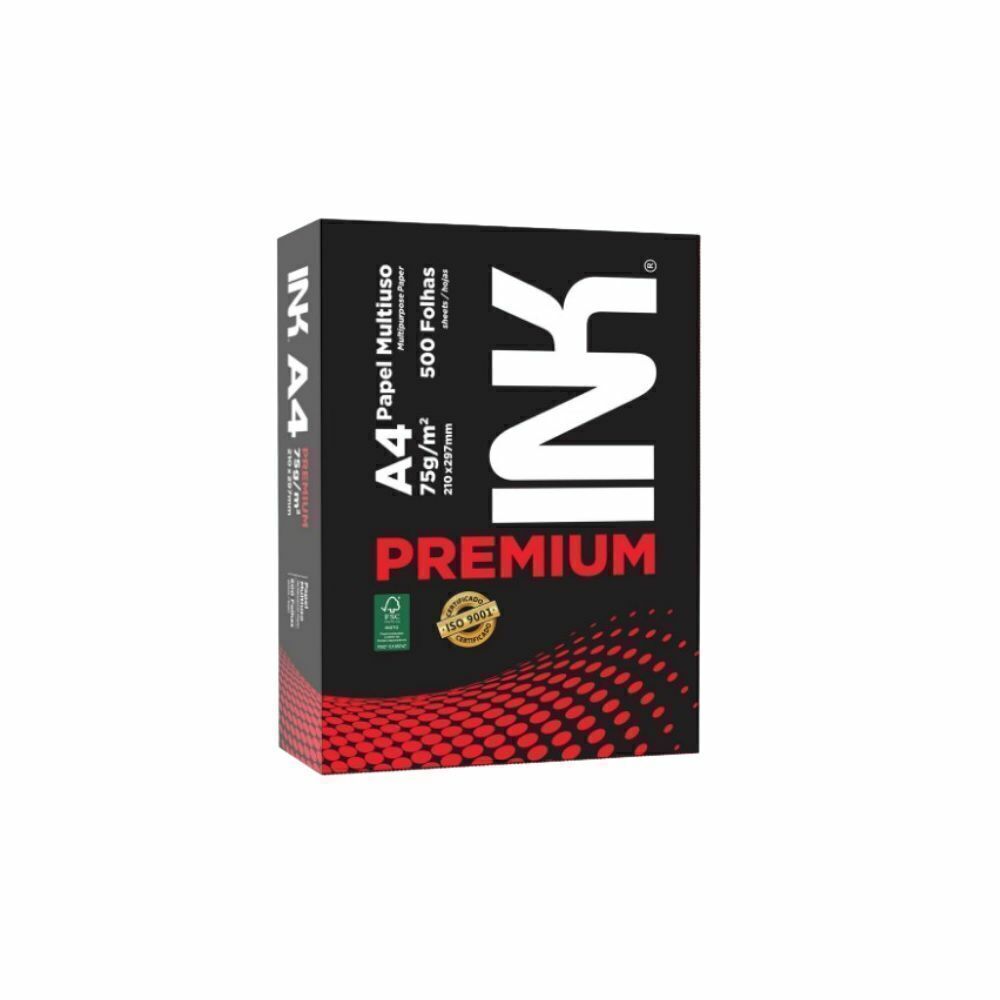 PAPEL A4 75G BRANCO INK PREMIUM C/FSC - PC C/500