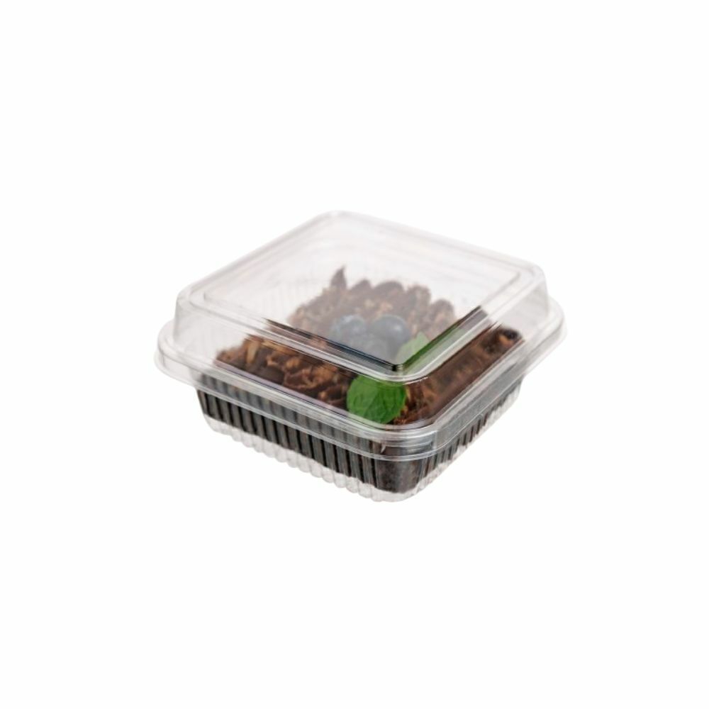 EMBALAGEM PET 1 DOCE QUADRADO - D 650 - CX C/300