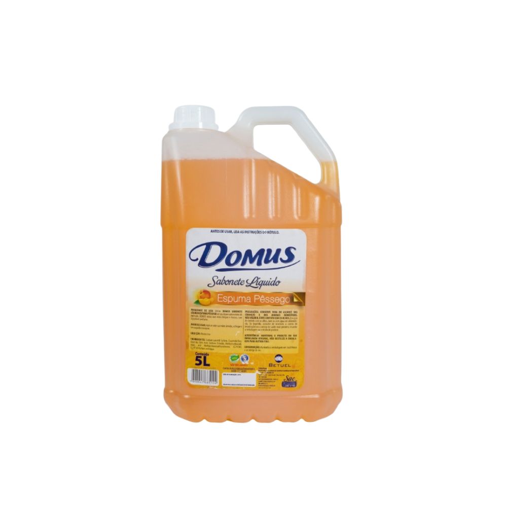 SABONETE ESPUMA DOMUS PESSEGO 5L - UN