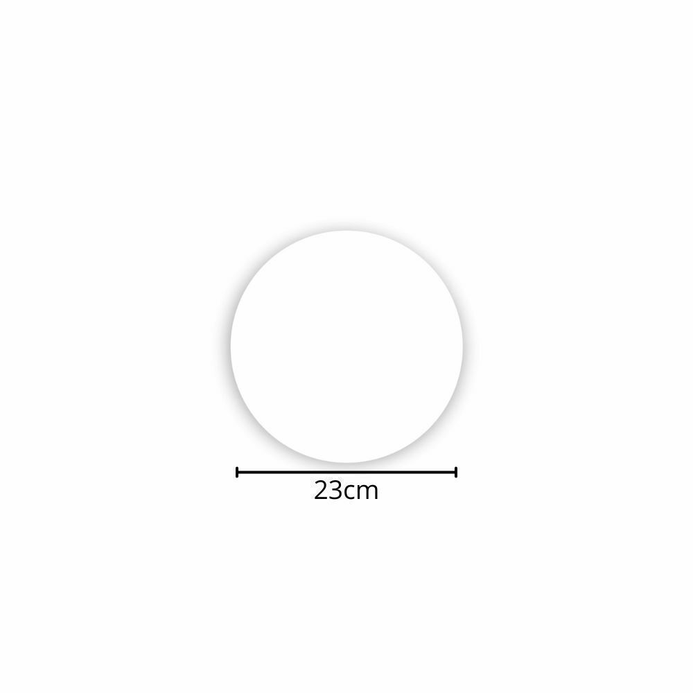 DISCO ISOPOR BRANCO 23CM - TDI-23 - FD C/2X200