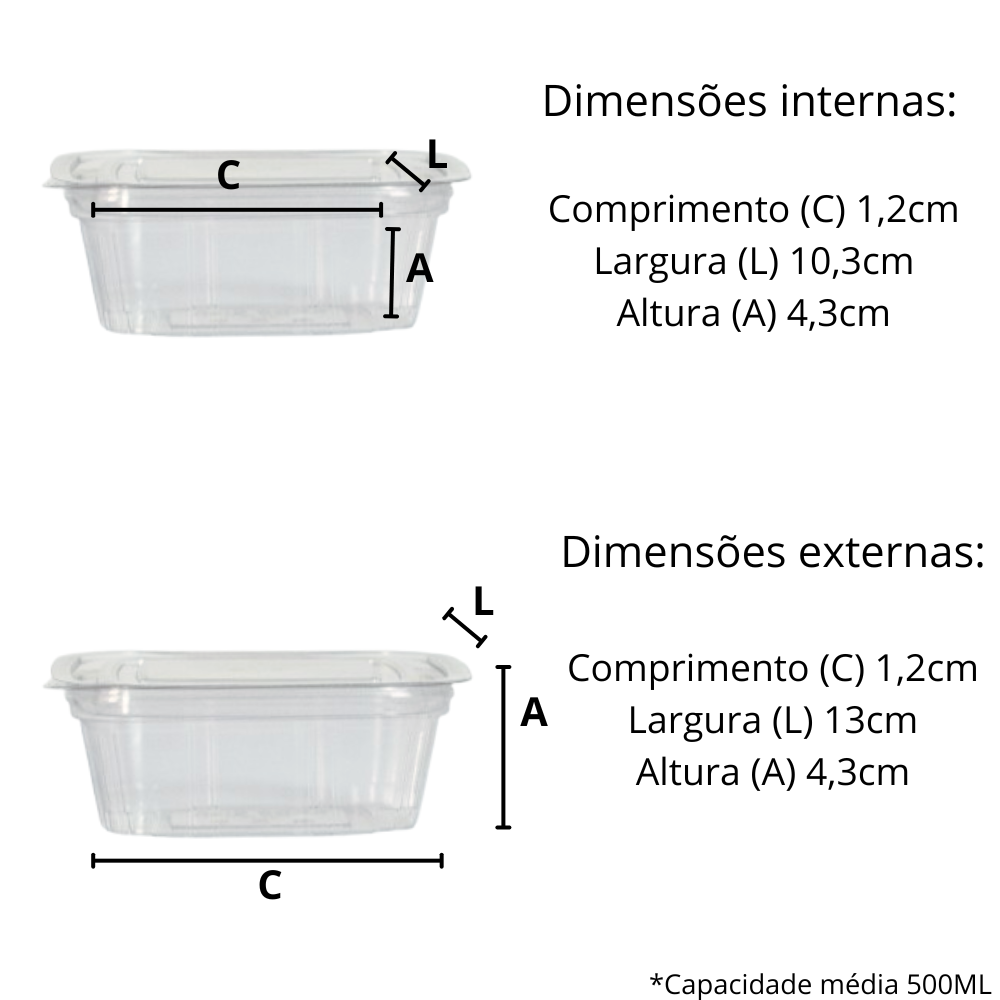 POTE 500ML PET RET. ARTICULADO - DA 90 - CX C/200