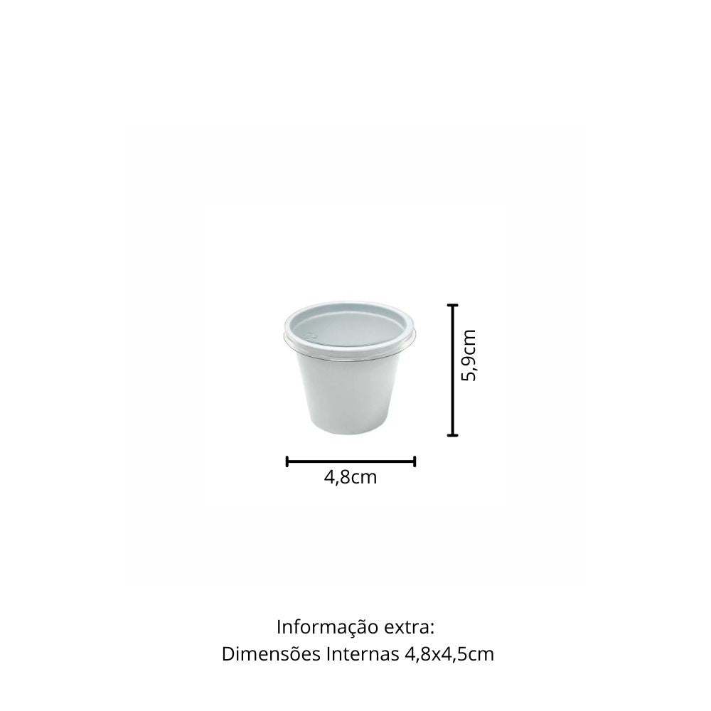 POTE 60ML PET C/TAMPA P/MOLHO BR G697SF - PC C/20