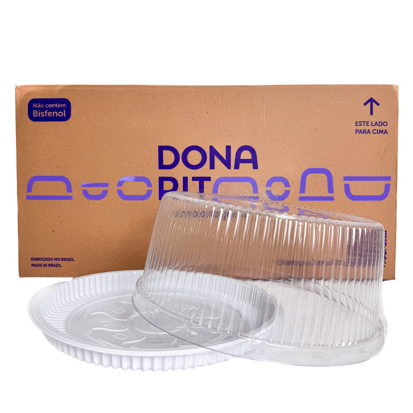 EMBALAGEM PET TORTA MINI BR - D 56A - CX C/50
