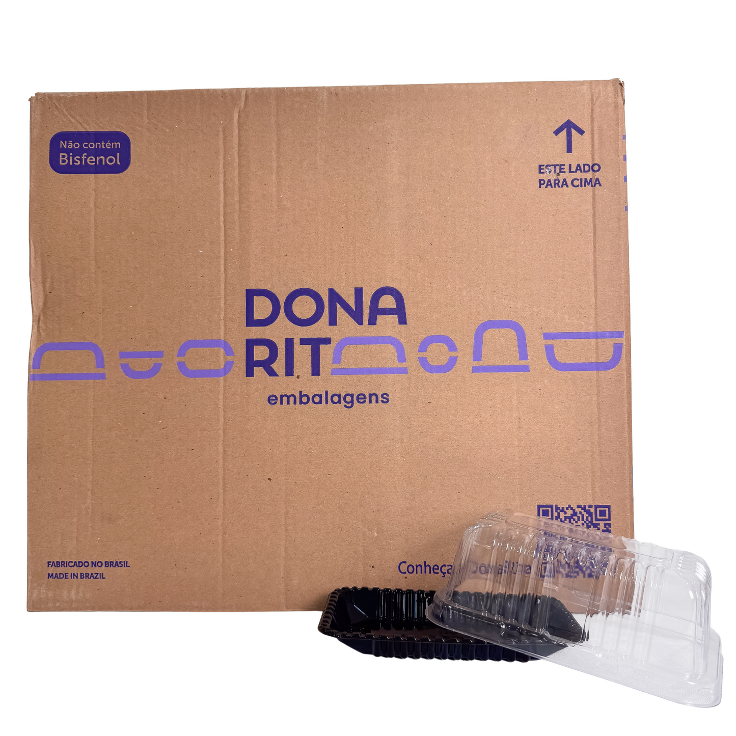 EMBALAGEM PET FATIA TORTA PT MINI D 62R - CX C/150