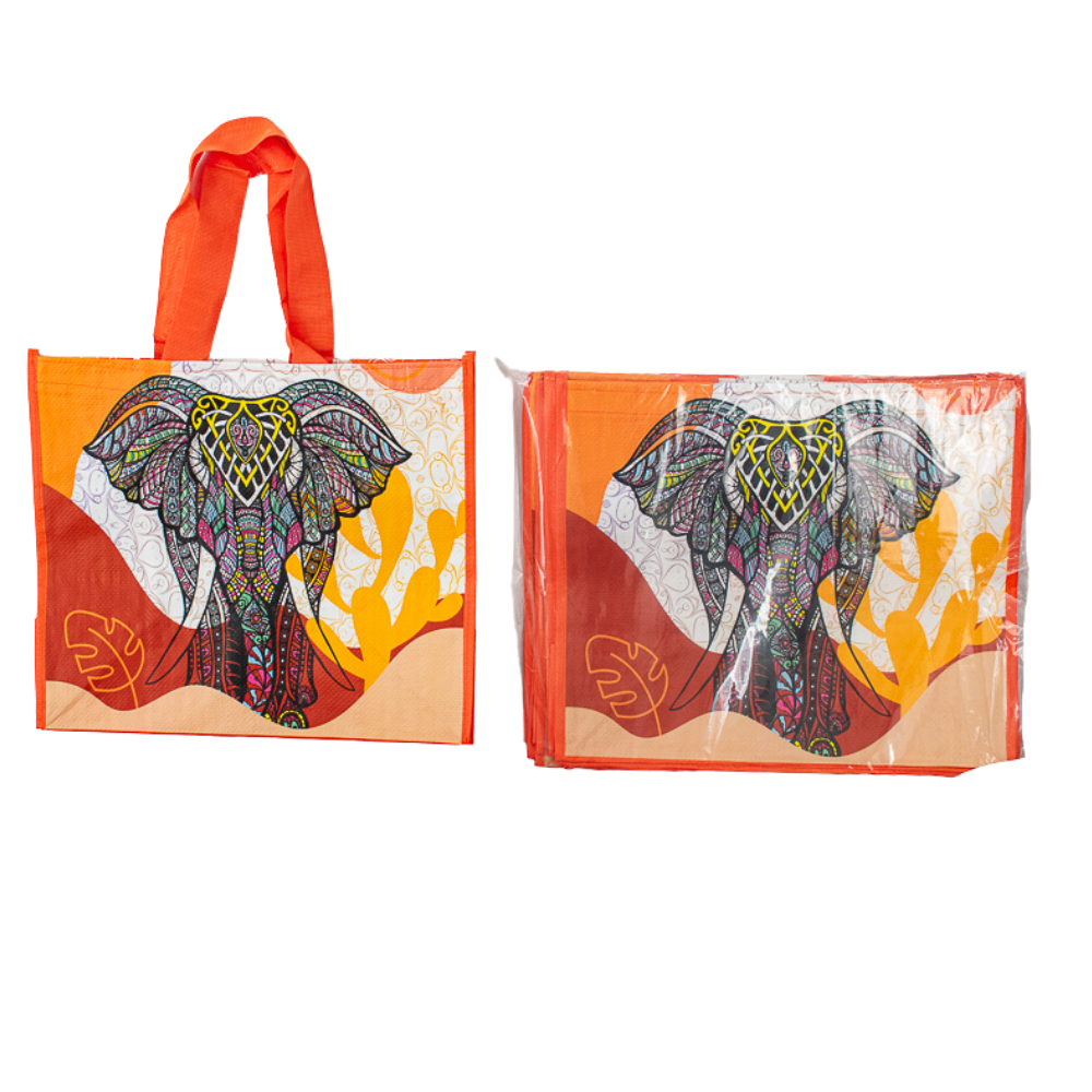 SACOLA RETORNAVEL 40X35 LARANJA R05 - PC C/10