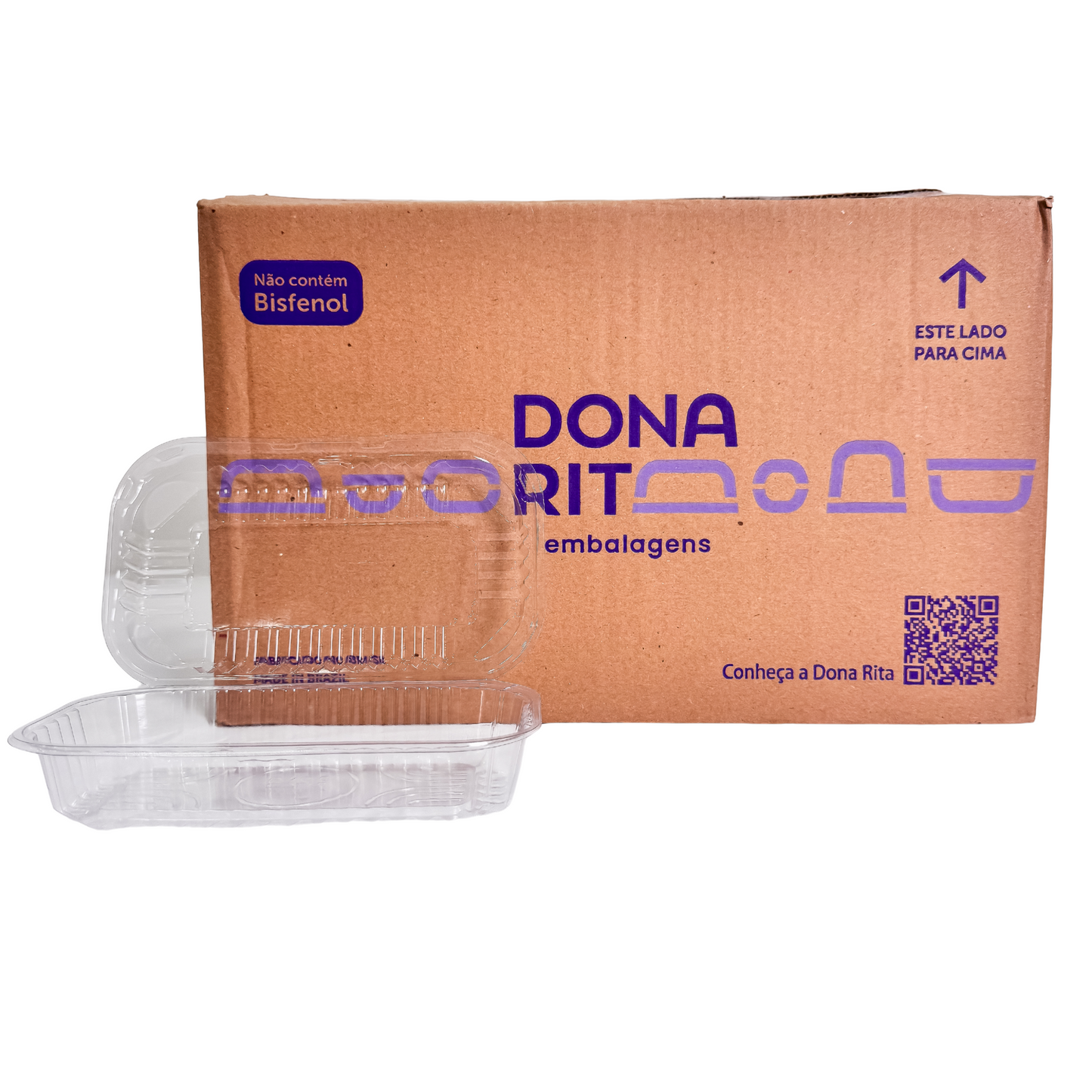 EMBALAGEM PET LEVA DOCE BAIXO - D 08 - CX C/100