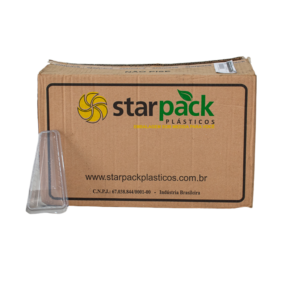 EMBALAGEM PET TRANSPARENTE P/TEMAKI - CX C/150