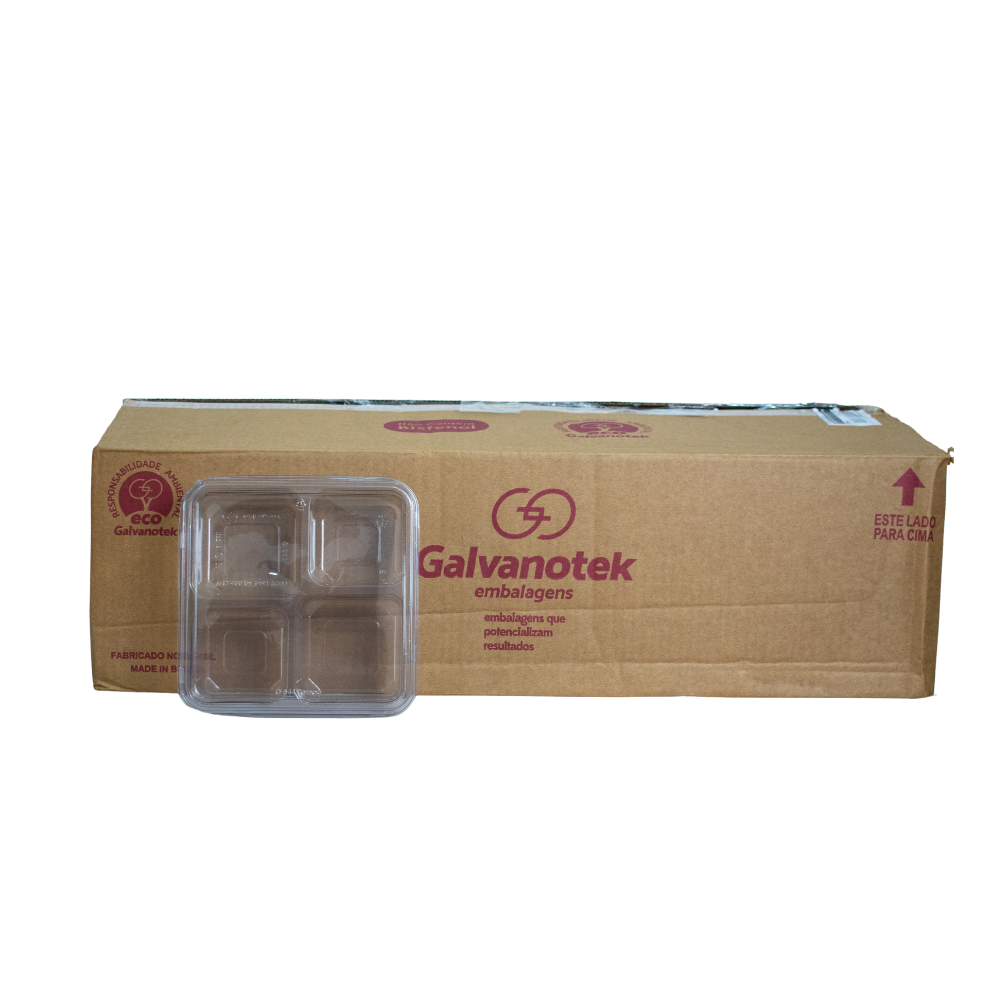 EMBALAGEM PETISQUEIRA C/4 DIV. - G 544 - CX C/100