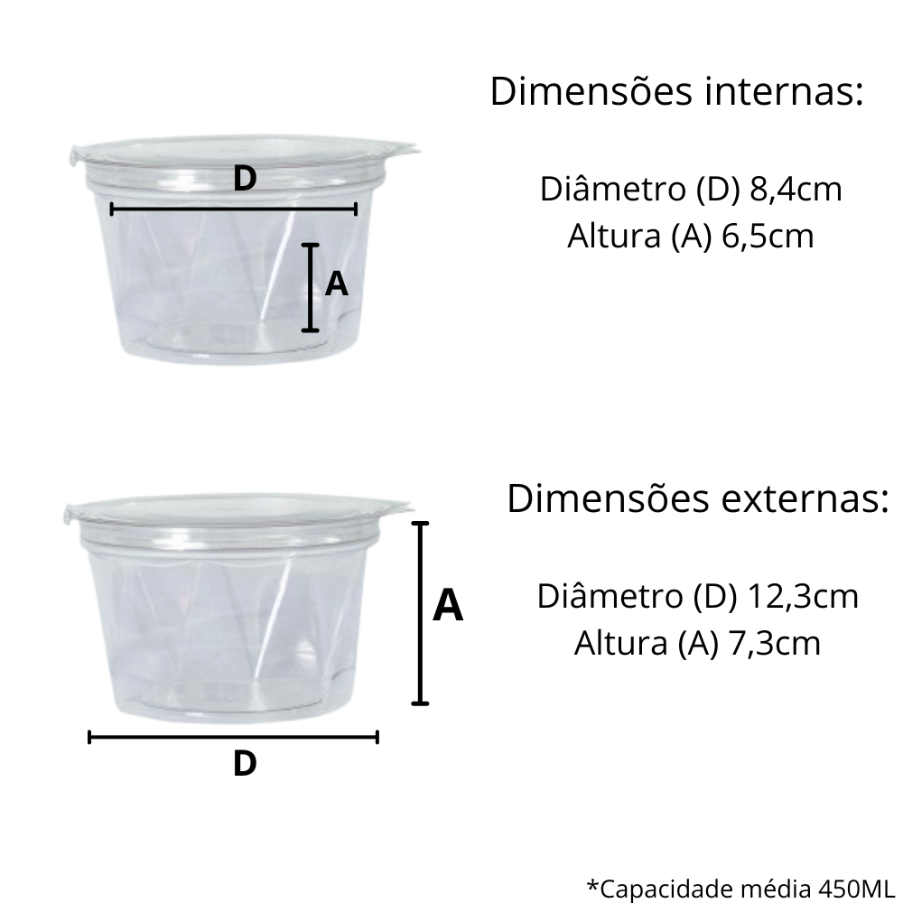 POTE 450ML PET RED. ARTICULADO - D 771P - CX C/200