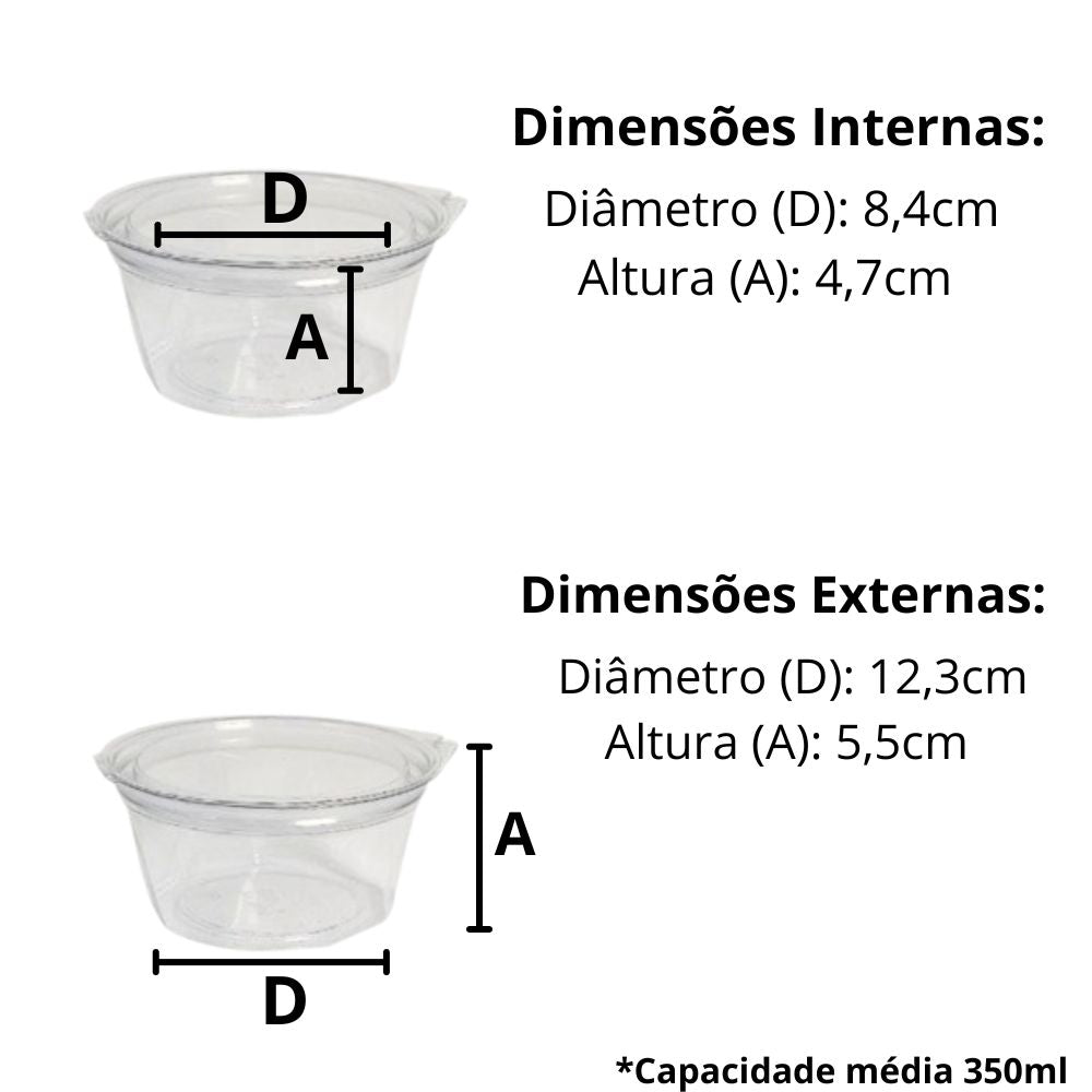 POTE 350ML PET RED. ARTICULADO - D 750P - CX C/200