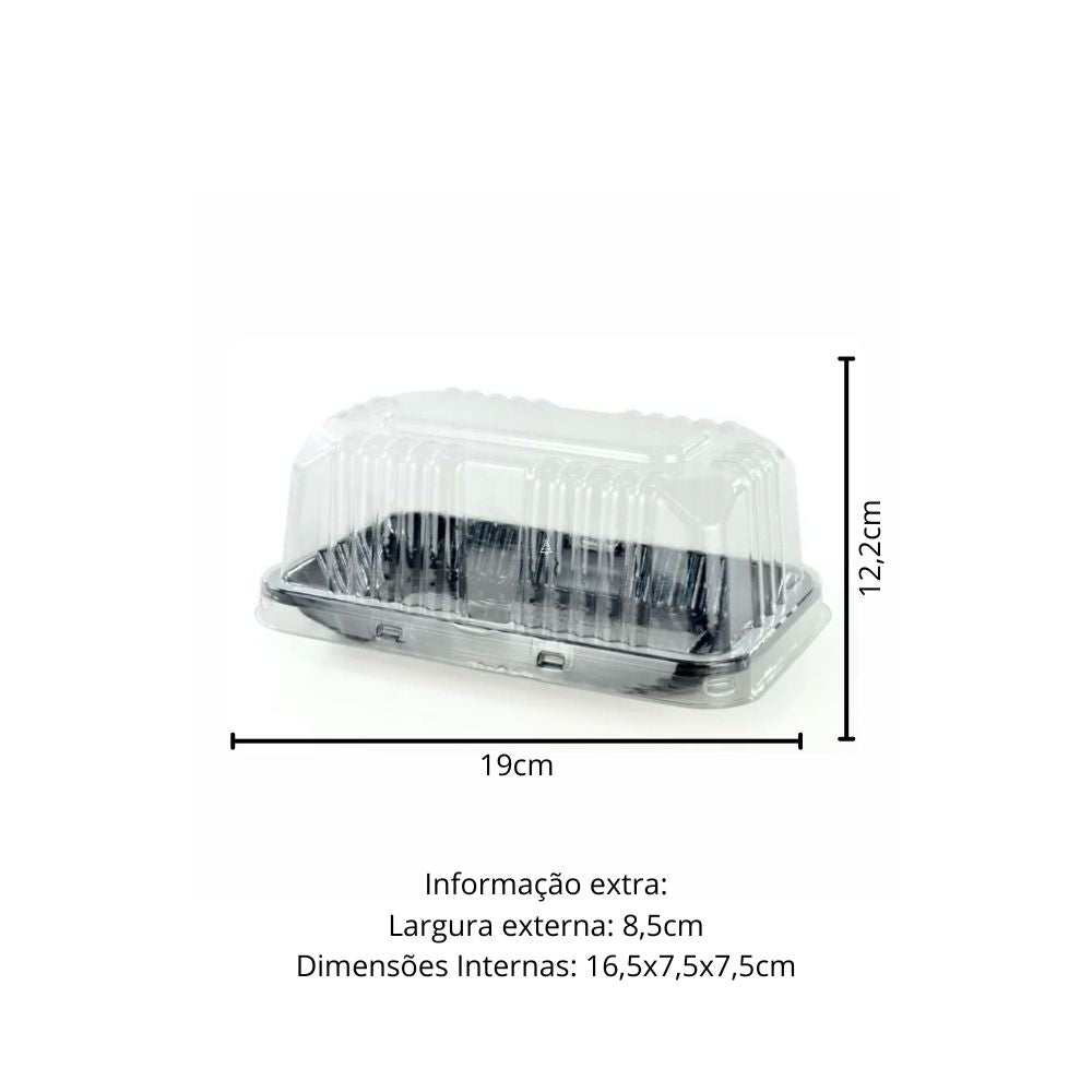 EMBALAGEM PET FATIA TORTA PT MINI G 62M - CX C/150