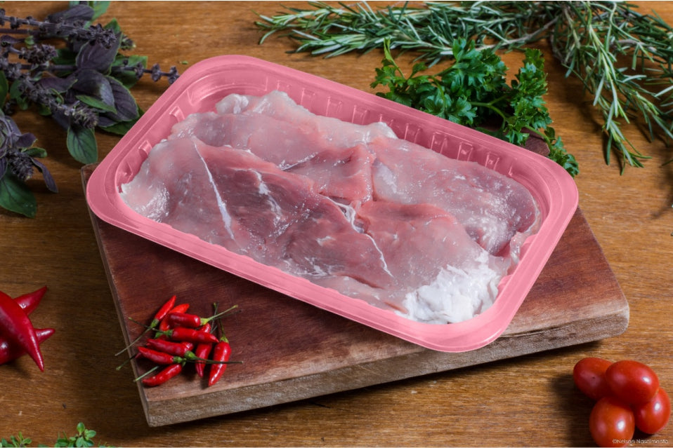 BANDEJA ALTA BARREIRA 18X25X5 ROSA - CX C/260