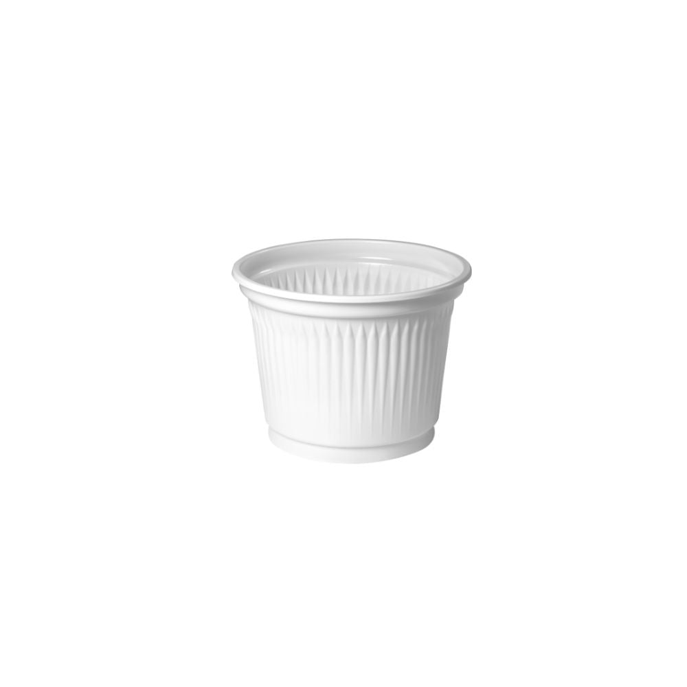 POTE 250ML S/TAMPA BRANCO PS - PT250 - CX C/20X50