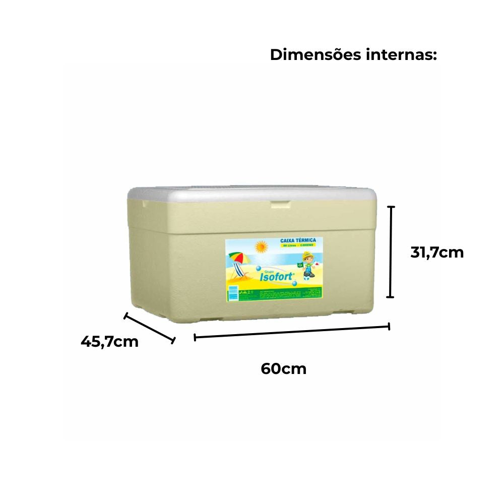 Caixa de Isopor Térmica 80L - Unidade