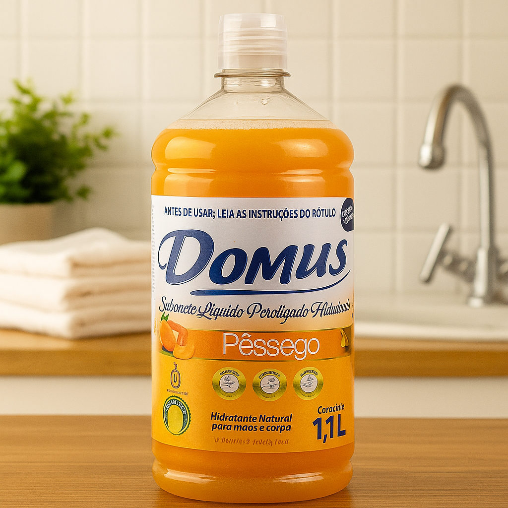 SABONETE LIQ PEROL. DOMUS PESSEGO 1L - UN