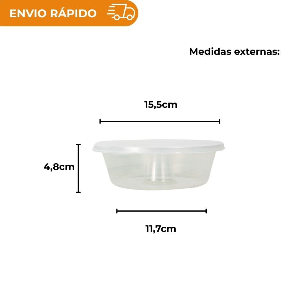 FORMA PUDIM C/TAMPA 550ML - G368 - CX C/120