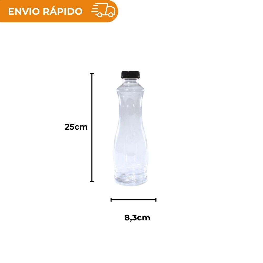 GARRAFA CRISTAL C/TAMPA 800ML - G 3580 - CX C/35