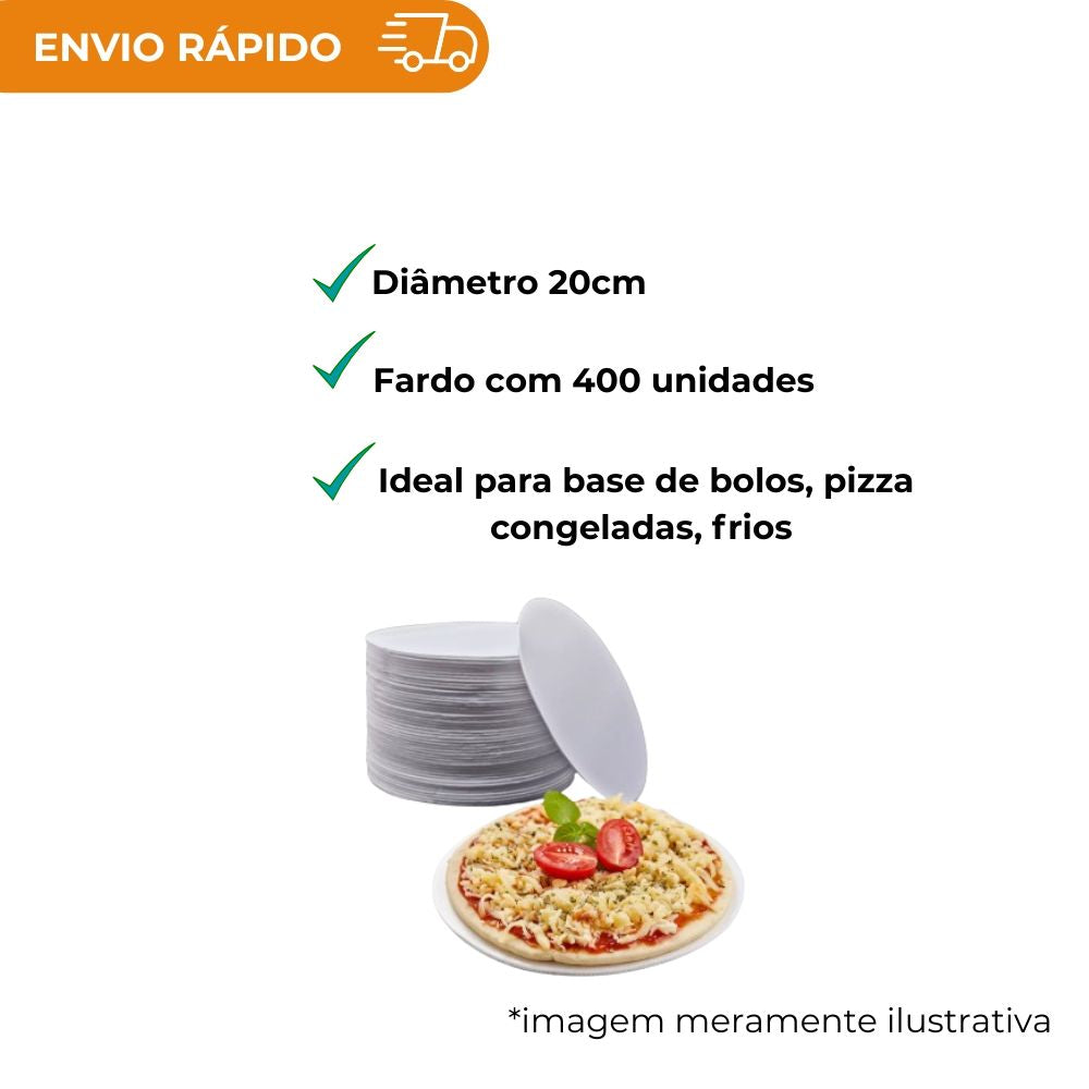DISCO ISOPOR BRANCO 20CM. - FD C/2X200