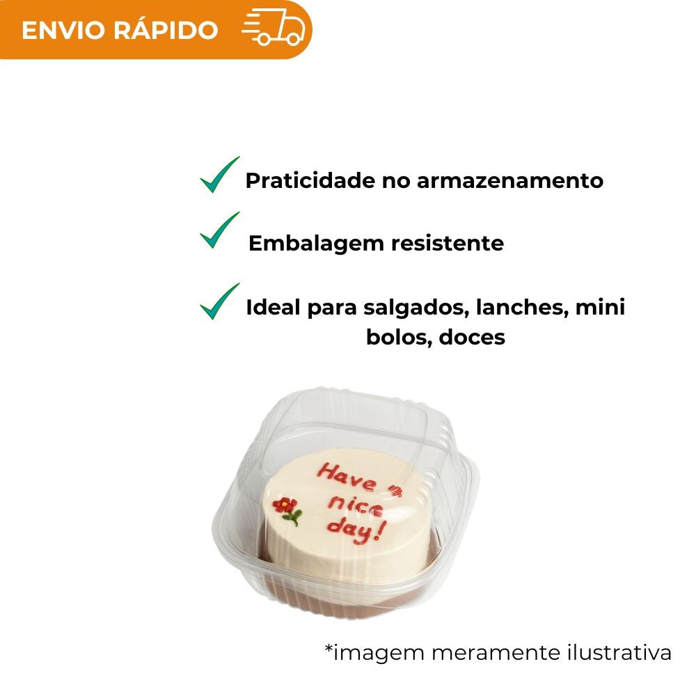 EMBALAGEM PET HAMBURGUEIRA - GA 12 - CX C/100