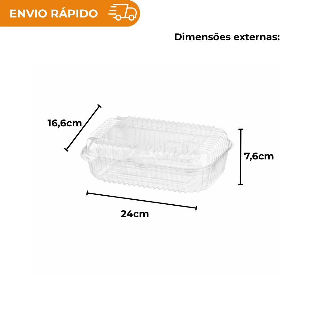 EMBALAGEM PET ROCAMBOLE BAIXO - GA 18 - CX C/100