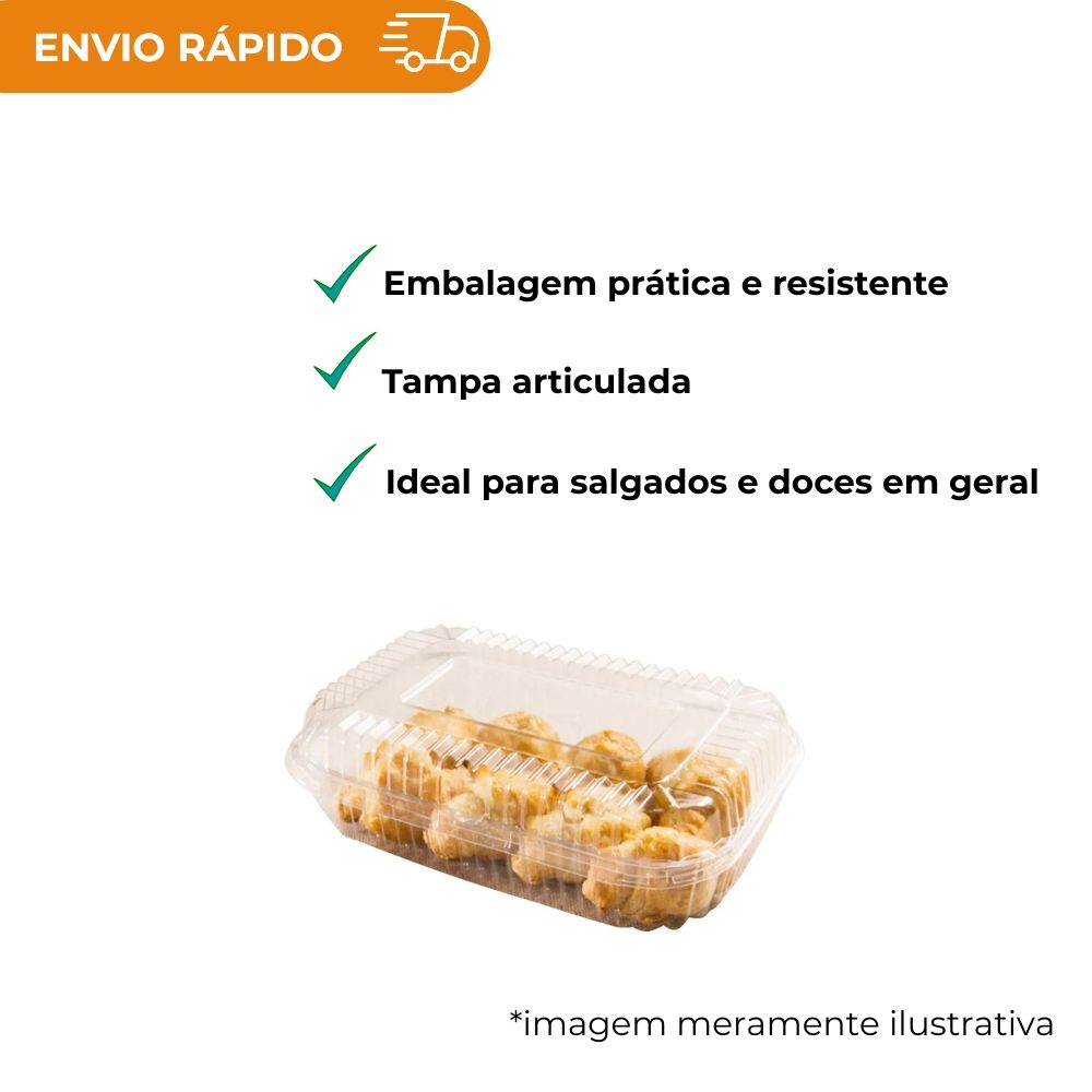 EMBALAGEM PET ROCAMBOLE BAIXO - GA 18 - CX C/100