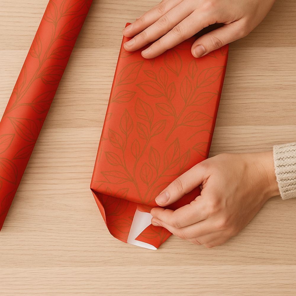 BOBINA DE PAPEL PRESENTE FLORES - 40CM