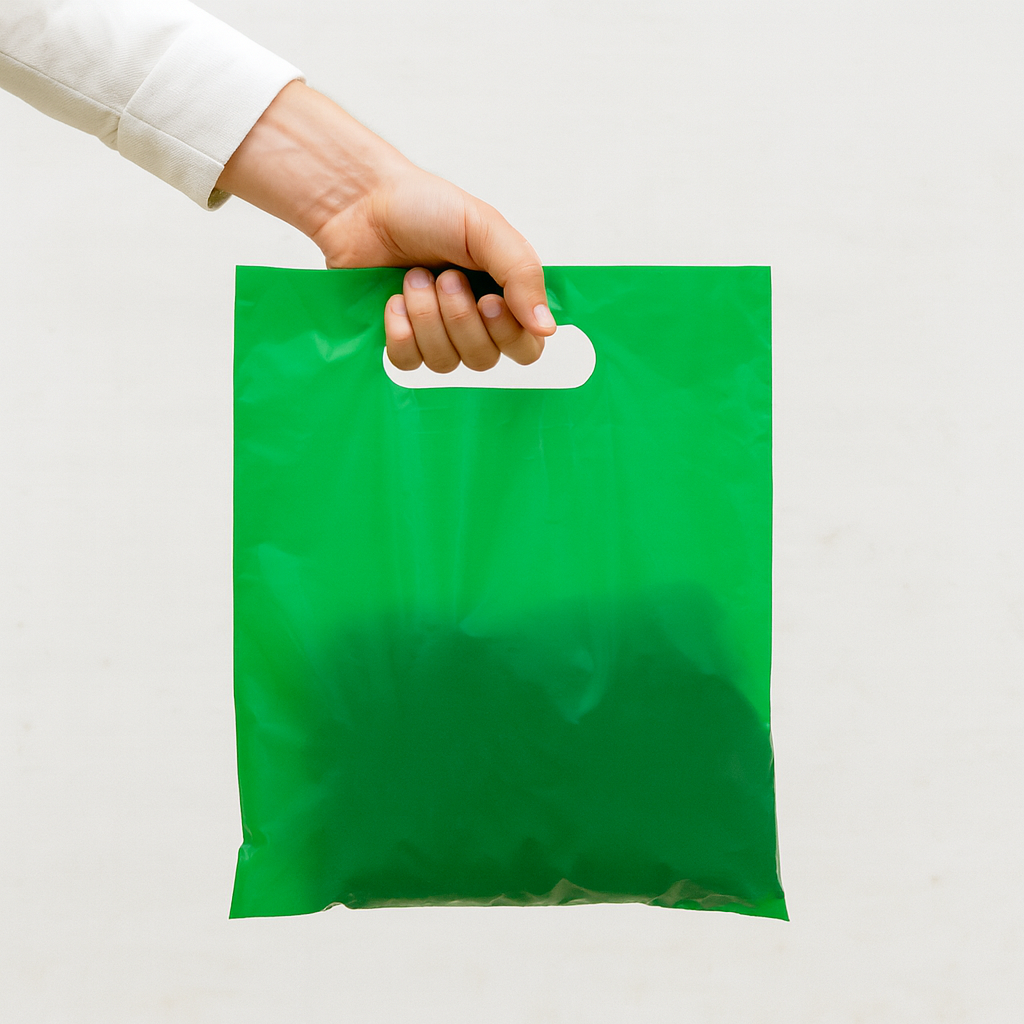SACOLA BOCA DE PALHACO 20X30 VERDE - PC C/50