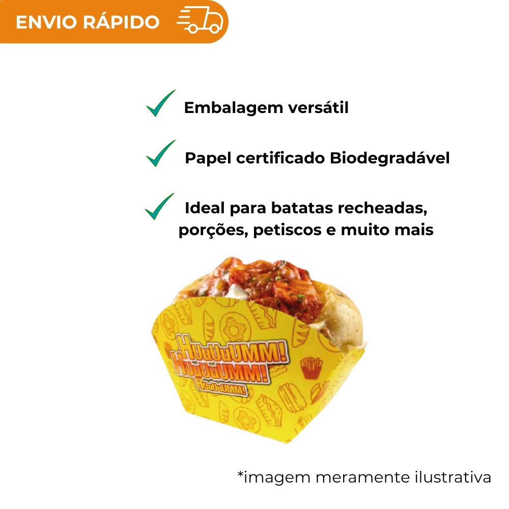 EMBALAGEM PARA BATATA RECHEADA - PC C/50